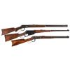 Image 1 : Three World War I Era Winchester Lever Action Long Guns -A) Winchester Model 1894 Semi-Deluxe Rifle