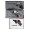Image 1 : Three Ruger Double Action Revolvers -A) Ruger Super Redhawk Revolver with Case