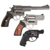 Image 2 : Three Ruger Double Action Revolvers -A) Ruger Super Redhawk Revolver with Case