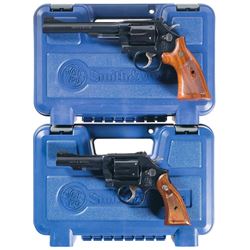 Two Smith & Wesson Double Action Revolvers with Cases -A) S&W Model 48-7 Revolver