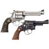 Image 2 : Two Ruger Revolvers -A) Ruger New Model Blackhawk Bisley Single Action Revolver with Second Cylinder