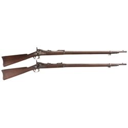 Two U.S. Springfield Trapdoor Rifles -A) Springfield Model 1884 Rifle