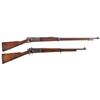 Image 1 : Two U.S. Springfield Model 1898 Krag Bolt Action Rifles -A) U.S. Springfield Model 1898 Krag Rifle