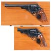 Image 1 : Two Smith & Wesson Double Action Revolvers with Cases -A) S&W Model 25-5 Revolver