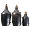 Image 1 : Three Large Leather Powder Flasks