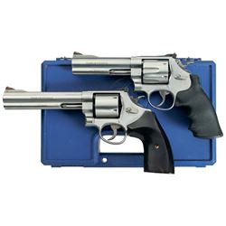 Two Smith & Wesson Double Action Revolvers -A) S&W Model 629-4 Revolver with Case