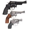 Image 2 : Three Smith & Wesson Double Action Revolvers -A) S&W Model 25-7 .45 Cal. Model of 1989 Revolver with