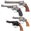 Image 1 : Four Smith & Wesson Double Action Revolvers -A) S&W Model 686-1 Revolver