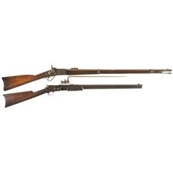 Two Antique American Rifles -A) Providence Tool Company Peabody Single Shot Rifle with Bayonet