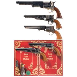 Five Reproduction Percussion Revolvers -A) Uberti Walker Revolver