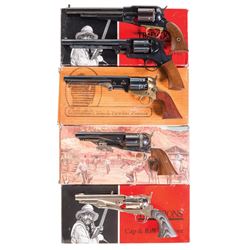 Five Revolvers with Boxes -A) F. LLI. Pietta/Traditions Model 1858 Army Revolver