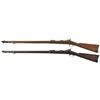 Image 2 : Collector's Lot of Two U.S. Springfield Trapdoor Rifles with Ramrod Bayonets -A) Rare Springfield Mo