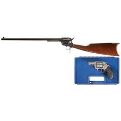Two Revolving Firearms -A) Uberti-Taylors & Co. 1873 "Mod. American Carbine" Revolving Rifle