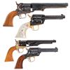 Image 2 : Four Single Action Handguns -A) Second Generation Colt Model 1851 Navy Percussion Revolver with Box