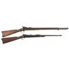 Image 1 : Two Springfield Trapdoor Long Guns -A) Springfield Model 1888 "Dummy" Rifle with Ramrod Bayonet