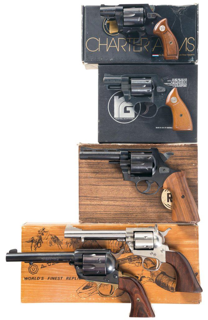 Five Revolvers -A) Charter Arms Police Undercover Double Action ...