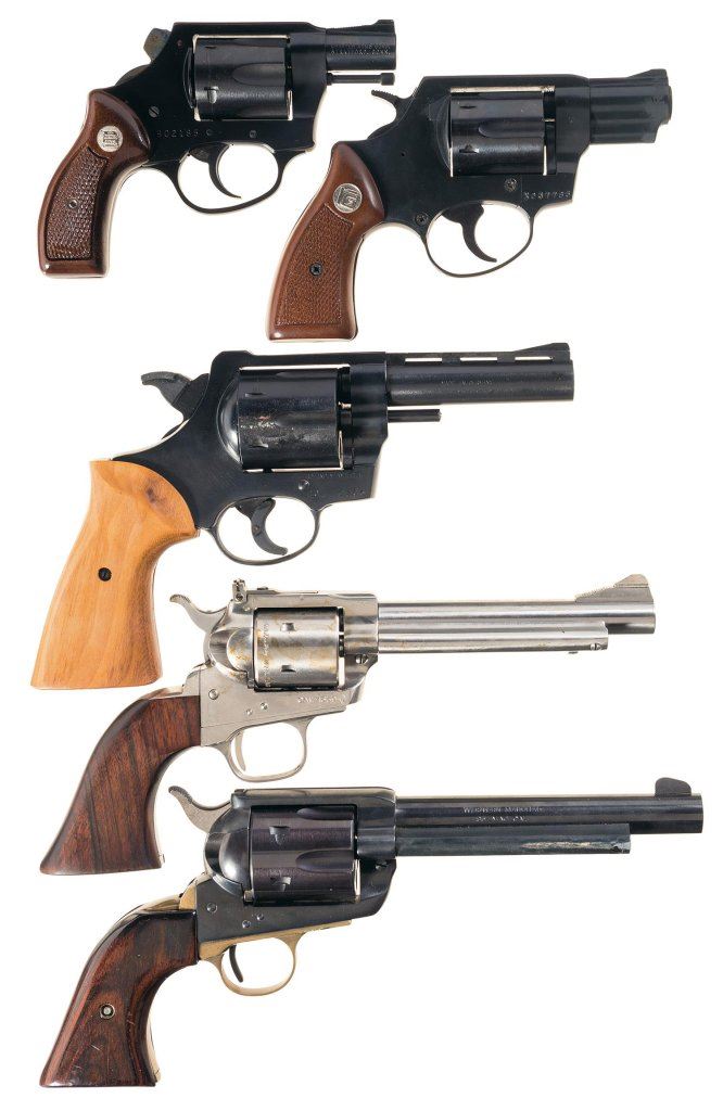 Five Revolvers -A) Charter Arms Police Undercover Double Action ...