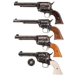 Four Single Action Revolvers -A) Hawes Western Marshal Revolver