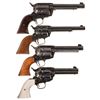 Image 2 : Four Single Action Revolvers -A) Hawes Western Marshal Revolver