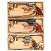 Image 1 : Three Cimarron Single Action Revolvers with Boxes -A) Cimarron U.S. 7th Cavalry Custer Revolver