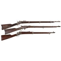 Three Rifles -A) Remington Rolling Block Rifle