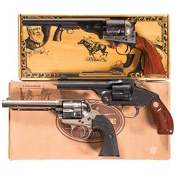 Three Single Action Revolvers -A) Cimarron Firearms Mfg. Open Top Army Revolver with Box