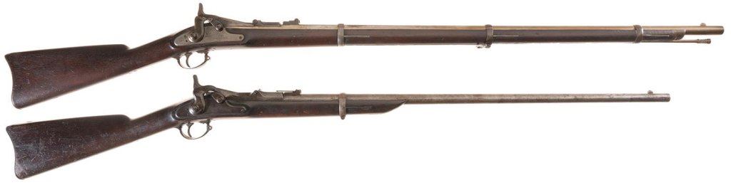 Two Early U.S. Springfield Trapdoor Rifles -A) Springfield Allin ...
