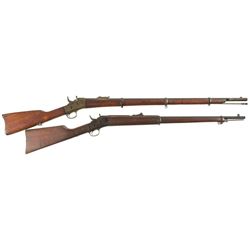 Two Remington No. 1 Rolling Block Military Rifles -A) Remington Military Rifle