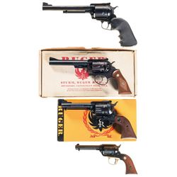 Four Ruger Revolvers -A) Ruger New Model Super Blackhawk Single Action Revolver