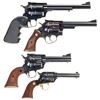 Image 2 : Four Ruger Revolvers -A) Ruger New Model Super Blackhawk Single Action Revolver
