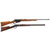 Image 1 : Collector's Lot of Two Winchester Rifles -A) Winchester Model 1895  Rifle with "US" and "KSM" Markin