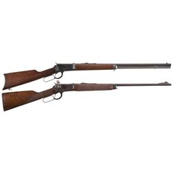 Two Winchester Lever Action Rifles -A) First Year Production Winchester Model 92 Rifle