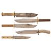 Image 1 : Five Large Bowie Knives