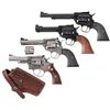 Image 1 : Four Ruger Sporting Revolvers -A) Ruger New Model Single Six Single Action Revolver