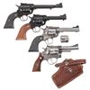 Image 2 : Four Ruger Sporting Revolvers -A) Ruger New Model Single Six Single Action Revolver