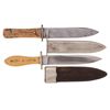 Image 1 : Two Drop Point Bowie Knives with Sheaths, Including a San Francisco Marked Bowie