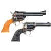Image 2 : Two Single Action Revolvers with Cases -A) Uberti/Iver Johnson Cattleman Revolver
