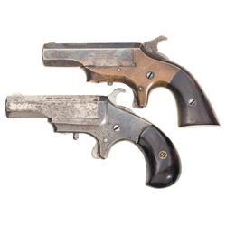 Two Derringers -A) Brown Manufacturing Co. Southerner Derringer