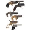 Image 2 : Six Antique Sidearms -A) Engraved Moore's Patent Firearm Co. Front Loading Revolver