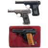 Image 1 : Three Semi-Automatic Pistols -A) Savage Model 1915 Hammerless Pistol