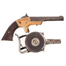 Two Antique Pocket Pistols -A) H. C. Lombard & Co. Single Shot Derringer