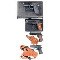 Four Semi-Automatic Pistols -A) Taurus Model PT99 AF Pistol with Case