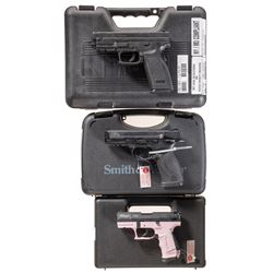 Three Semi-Automatic Pistols with Cases -A) Springfield Armory (Inc.) XD45 Pistol