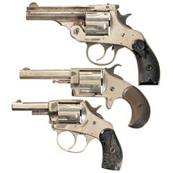 Three Revolvers -A) Thames Arms Co. .38 Top Break Double Action Revolver