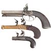 Image 1 : Three Engraved Antique European Pistols -A) D. Leonard Double Barrel Percussion Pistol