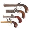 Image 2 : Four Antique European Pistols -A) German Percussion Pistol