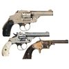 Image 2 : Three Smith & Wesson Revolvers -A) S&W Second Model .38 Safety Hammerless Double Action Revolver