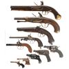 Image 2 : Ten Handguns -A) Reproduction Tower Flintlock Pistol