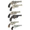 Image 2 : Six Smith & Wesson Revolvers -A) S&W 2nd Model 38 Single Action  Revolver
