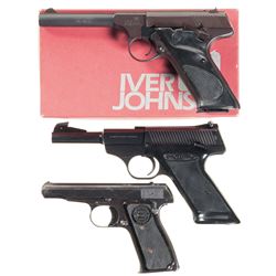 Three Semi-Automatic Pistols -A) Scarce Argentine Production Iver Johnson Trailsman Pistol, Serial N